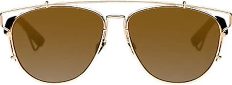 Dior Brow Bar Sunglasses Technologic RHL86 Gold/Matte Black 